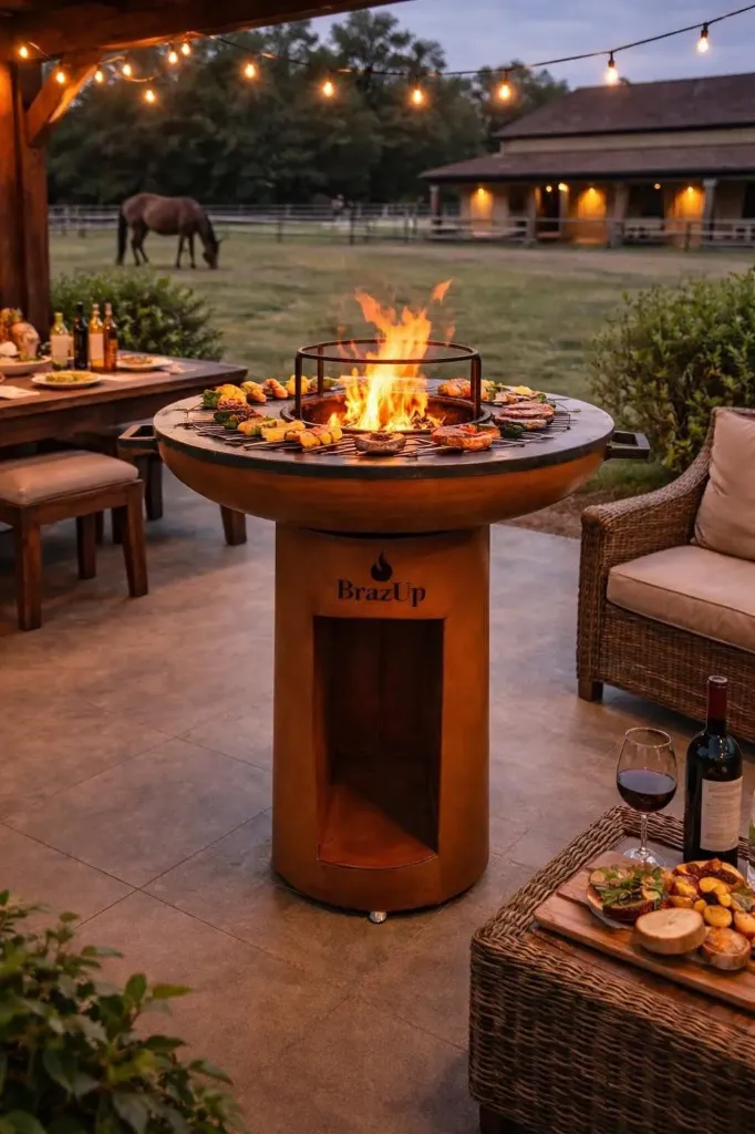 BrazUp – Plancha Brasero en Acier Corten